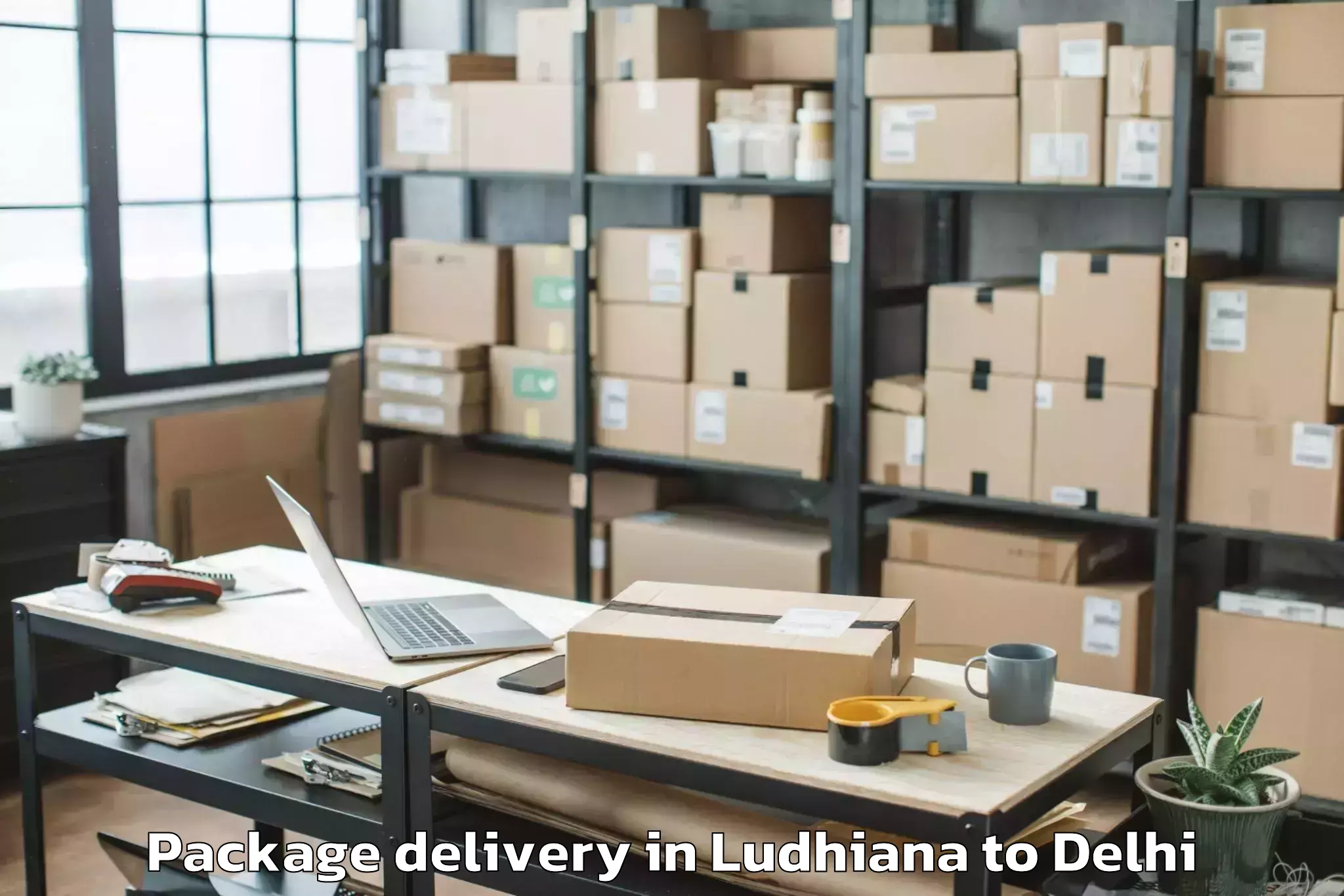 Quality Ludhiana to Jhilmil Package Delivery